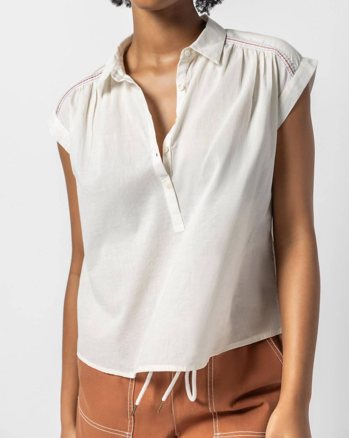 Lilla P - Women's Easy Yoke Blouse