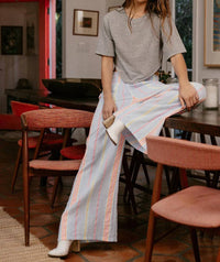 Chaser - Bari Stripe Flared Leg Trouser