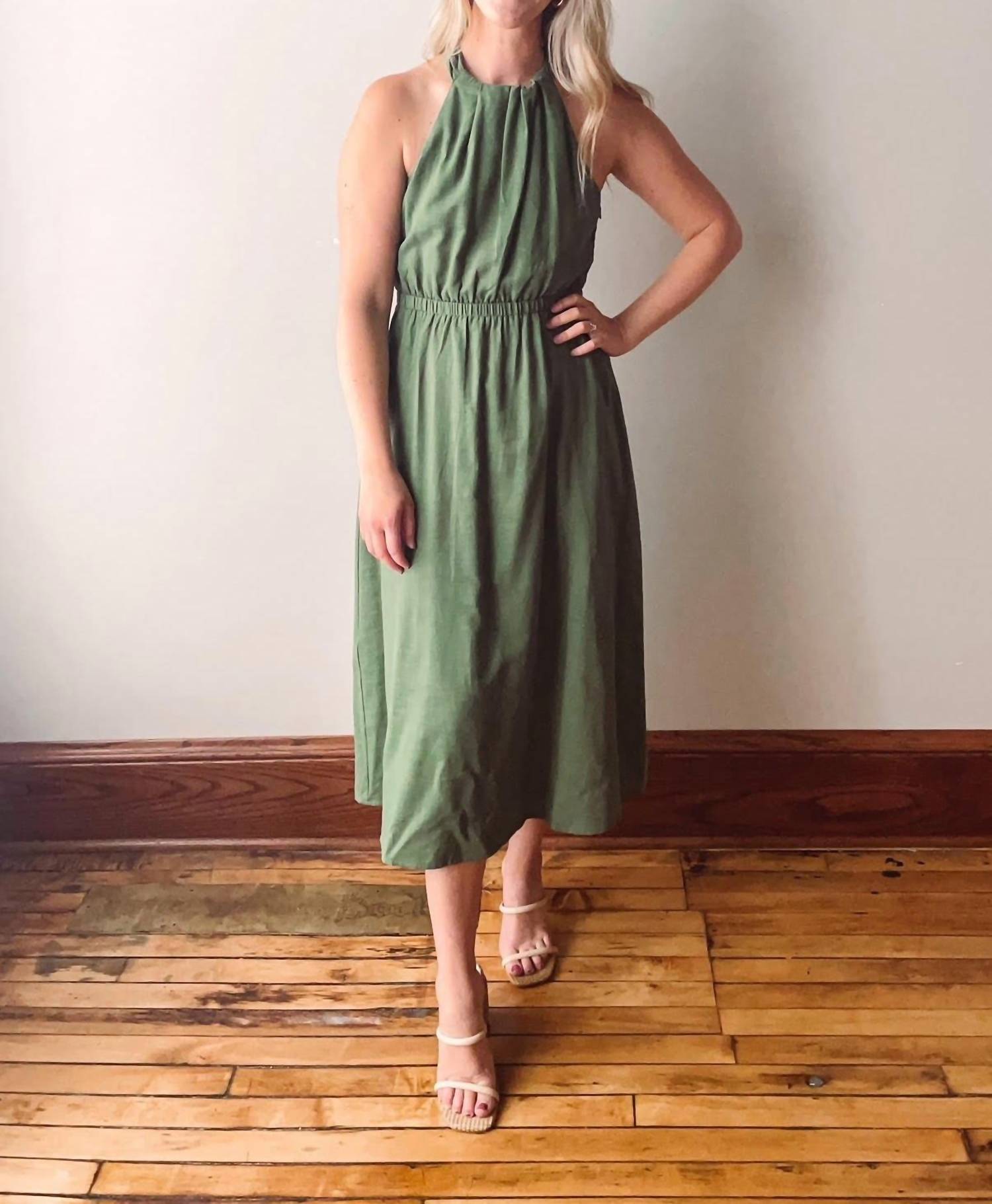 Sadie & Sage - GOOD DAY BACK DETAIL MIDI DRESS