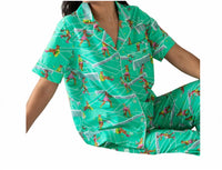 Printfresh - Courtside Cats Short Pajama Set
