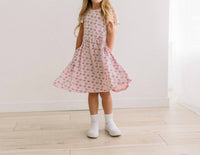 Kickee - Kid's Flutter Sleeve Twirl Dress With Pockets