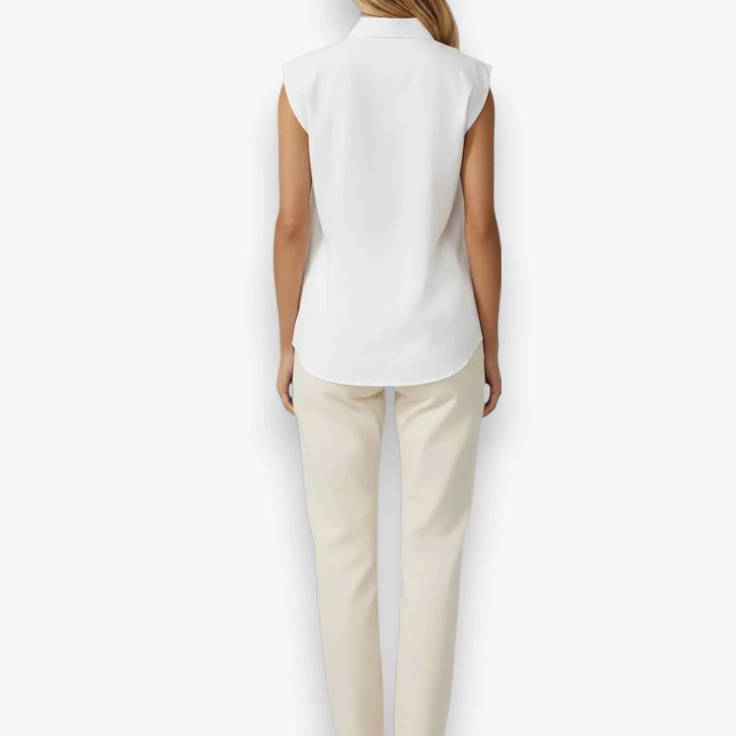 Naked Zebra - Tailored Cap Sleeve Blouse