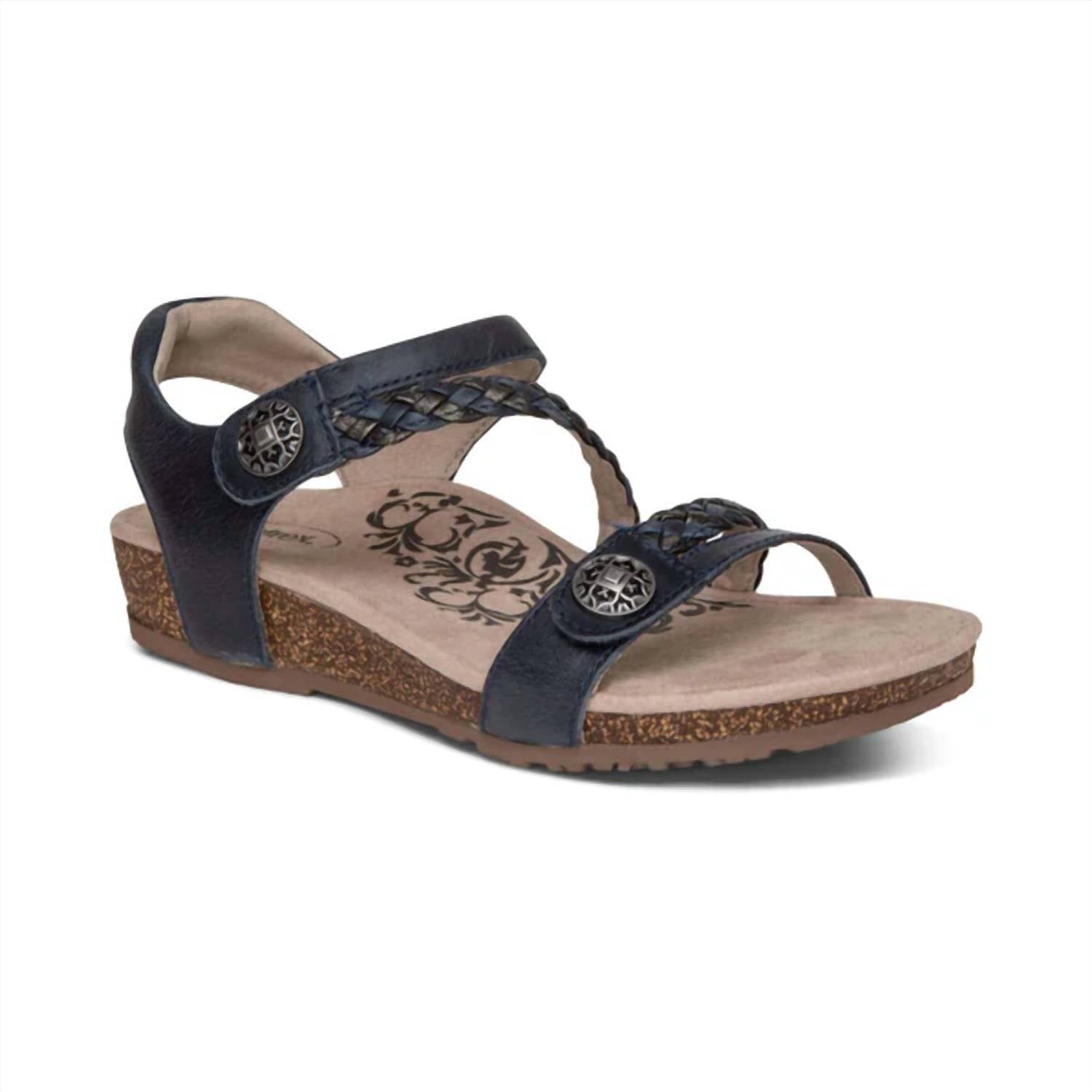 Aetrex - Women's Jillian Braided Quarter Strap Sandal