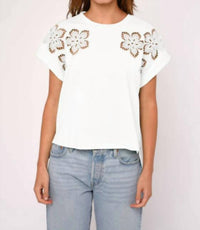 Love The Label - Harper Oversized Cuff Short Sleeve Tee