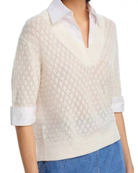 Tanya Taylor - Esme Pointelle Knit Top