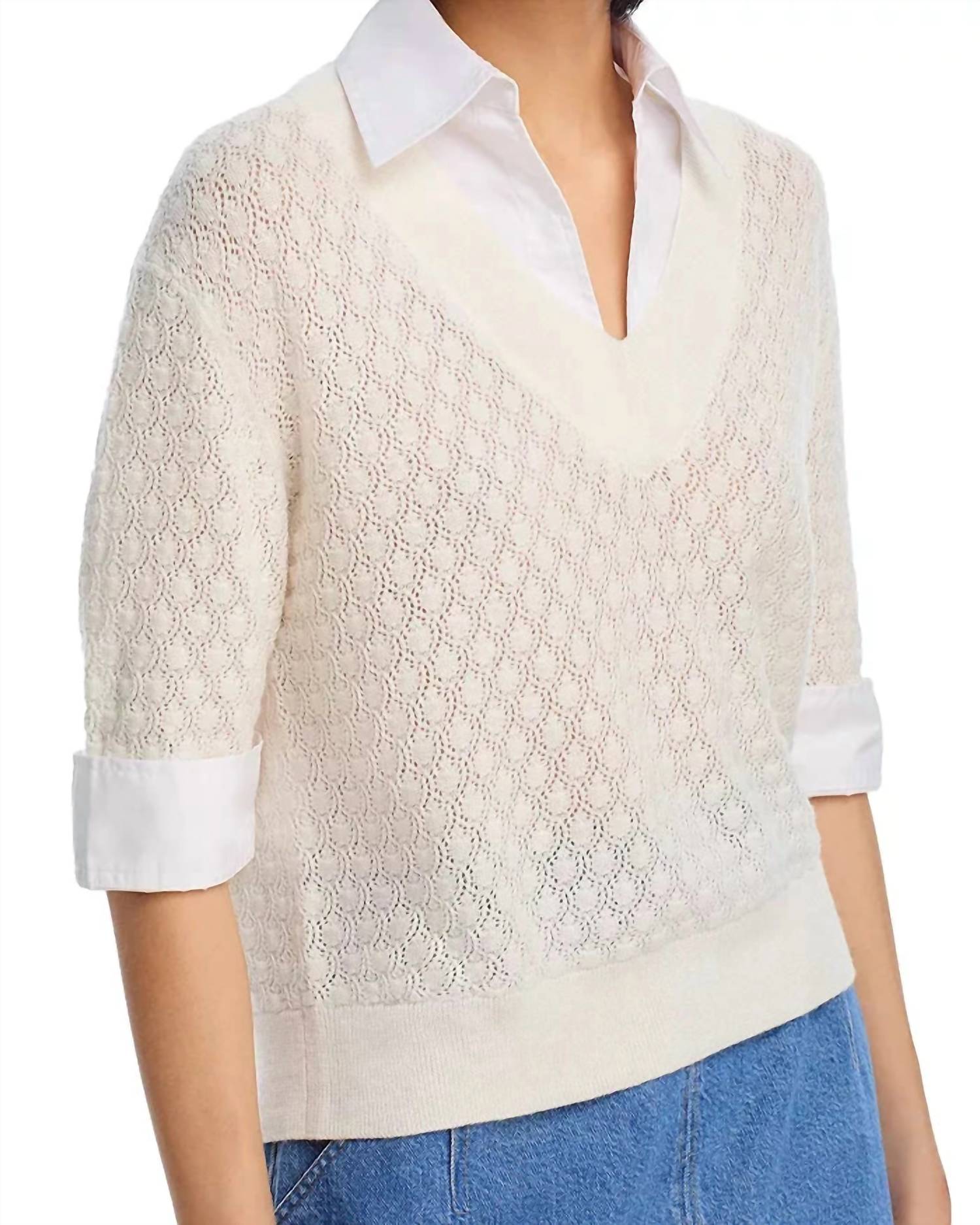 Tanya Taylor - Esme Pointelle Knit Top