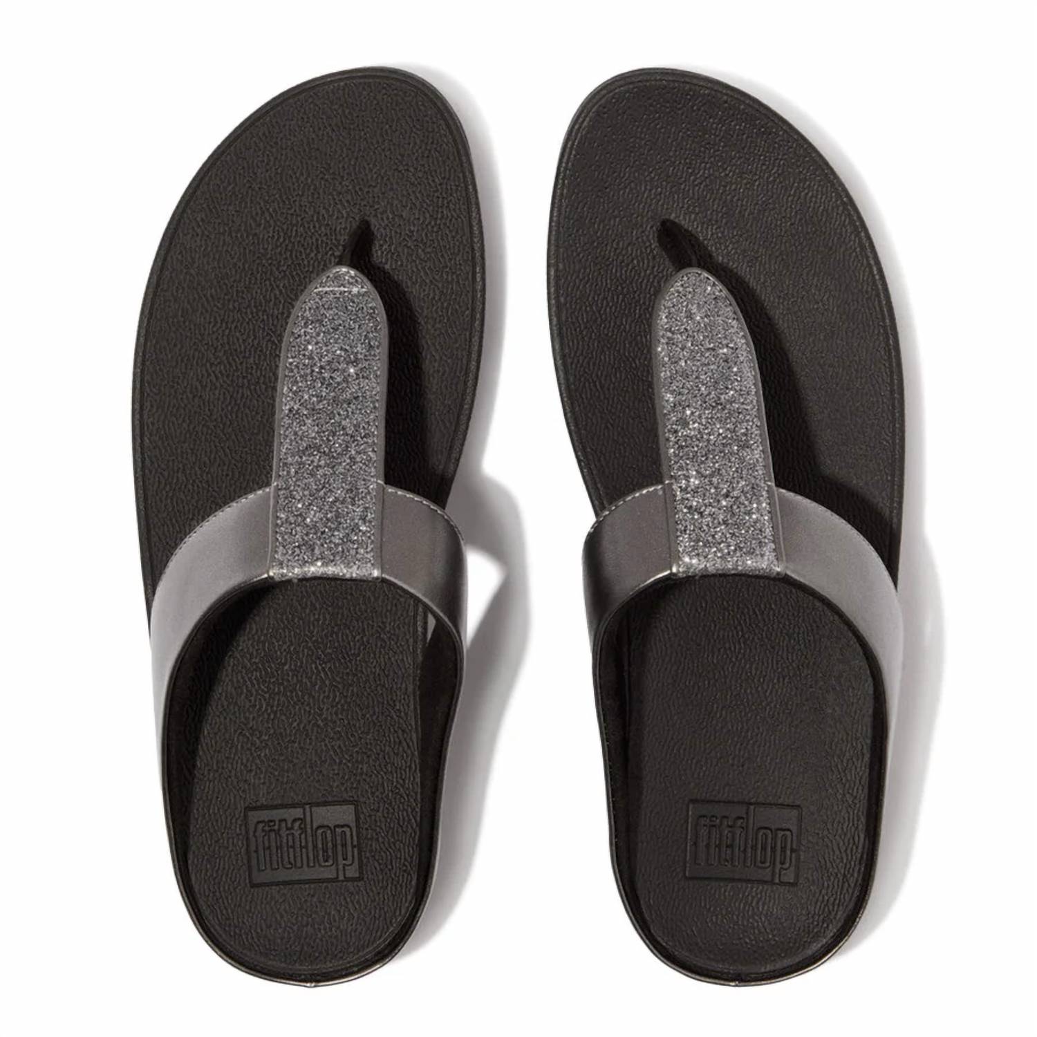 Fitflop - Women's Fino Glitterdust Metallic Toe-post Sandals