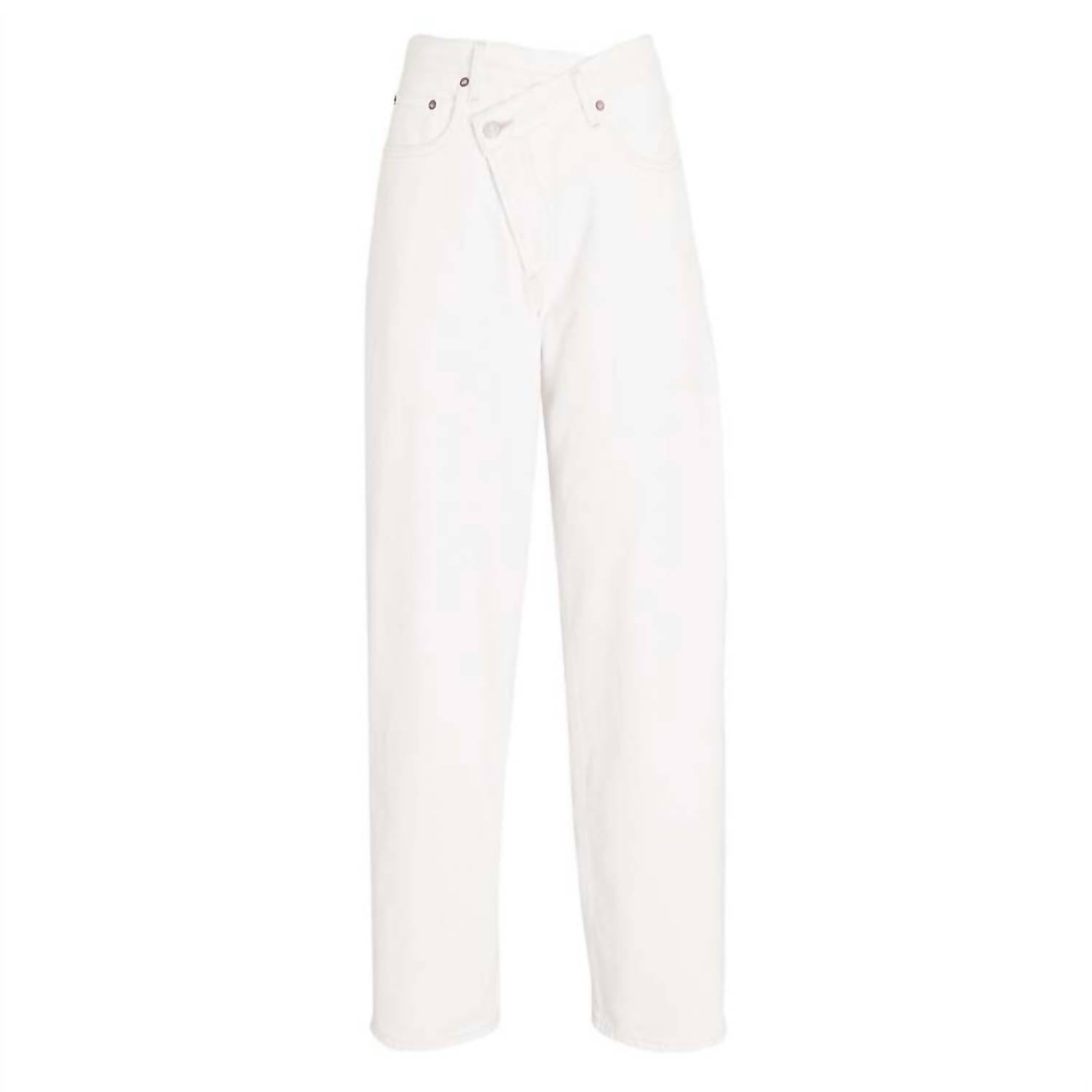 AGOLDE Criss Cross Straight Jeans in element - women's jeans - view 6