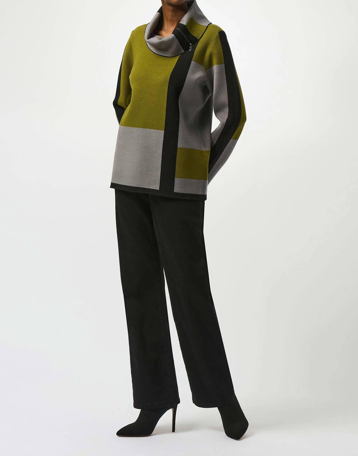Joseph Ribkoff - Jacquard Sweater Colour Block Pullover sweater