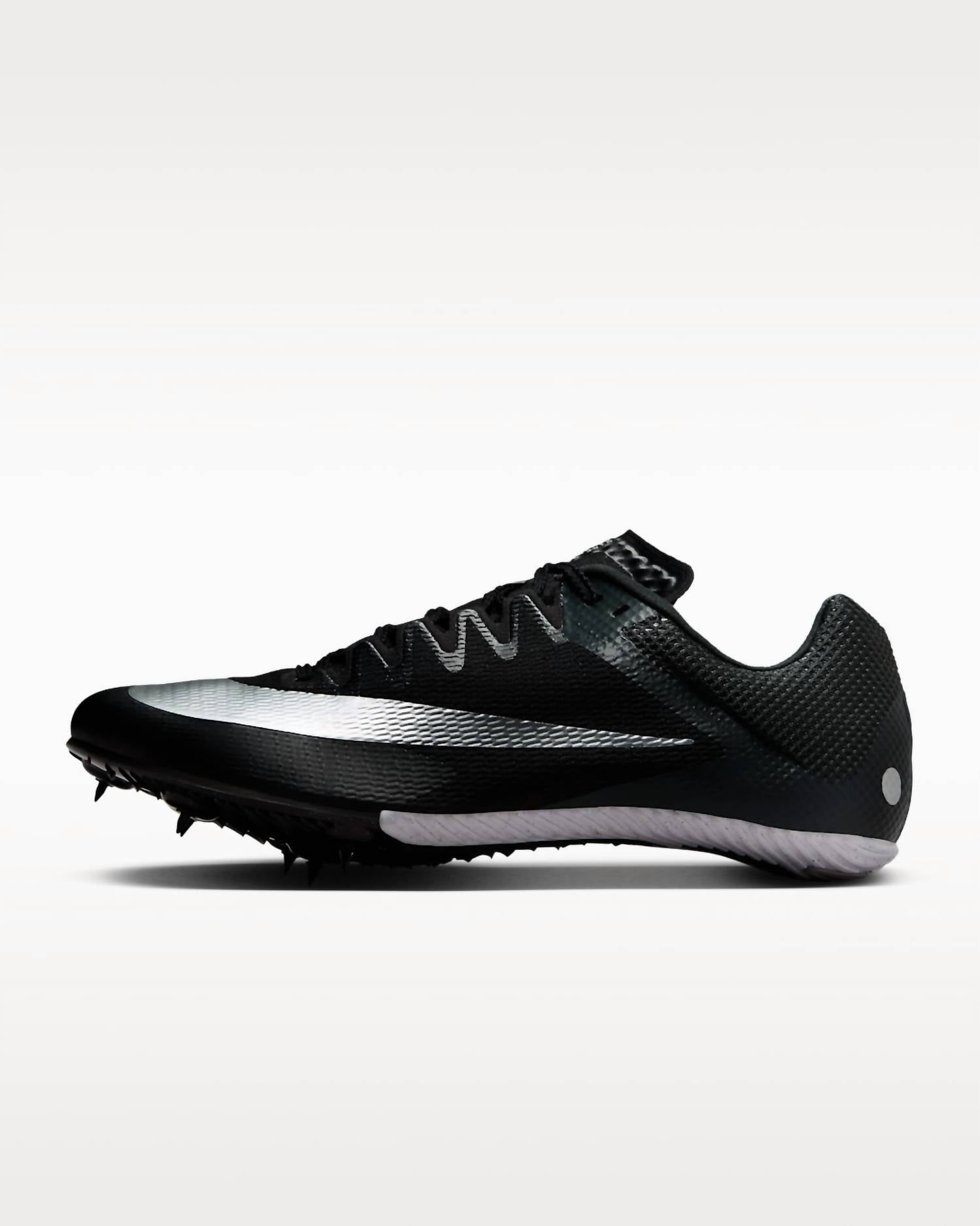 NIKE Unisex Zoom Rival Sprint Track Shoes in black metalic silver black - men's shoe - detail view