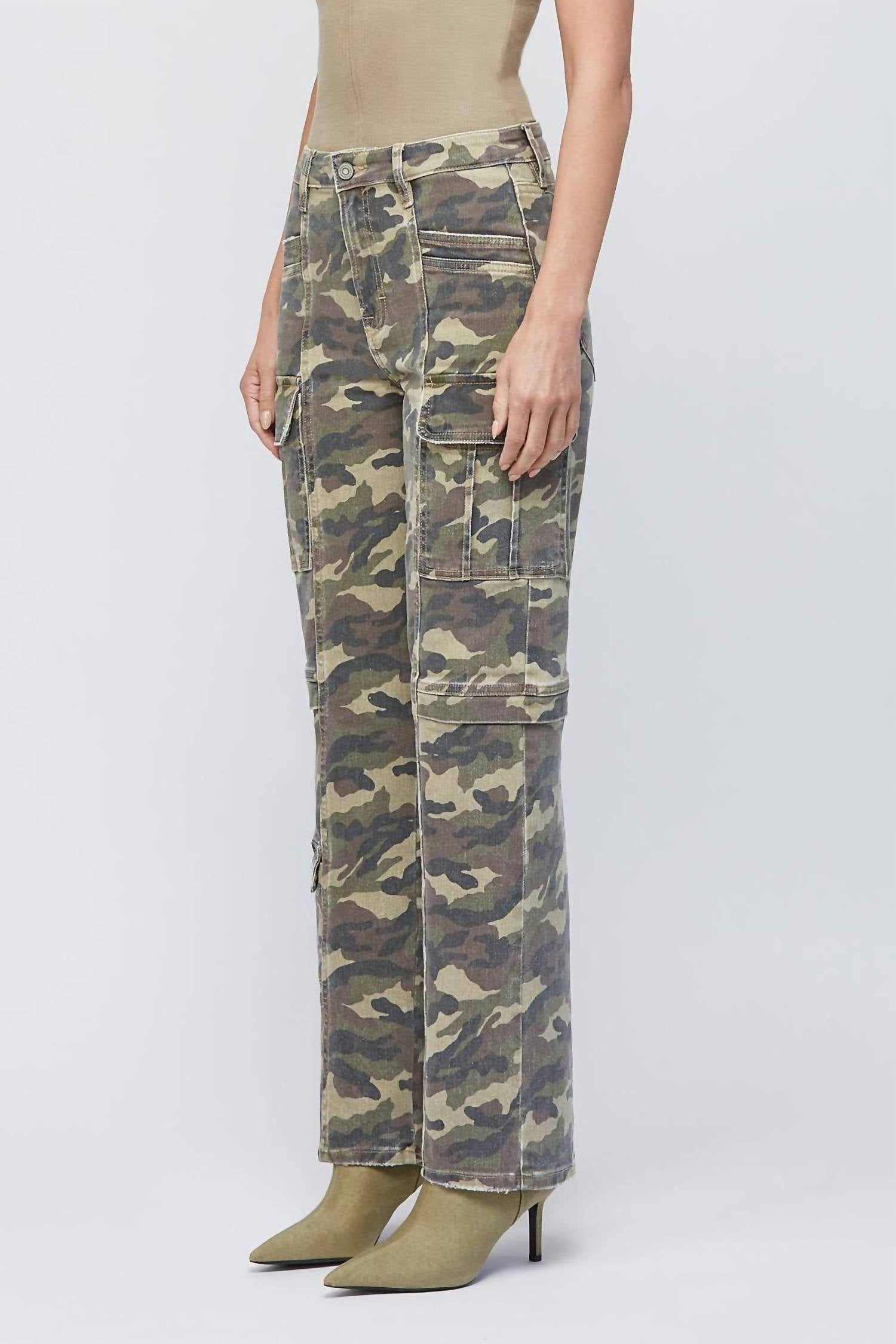 Hidden - Cargo Straight Stretch Jeans