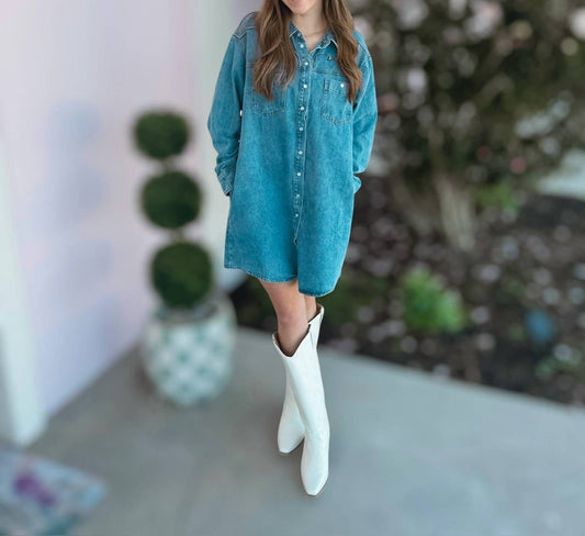 Ee:Some - Country Cowgirl Denim Dress