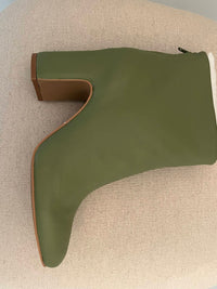 CECELIA NEW YORK Women's Noel Low Bootie in pistachio - women's shoe