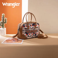 Wrangler Aztec Print Satchel in brown - women's bag