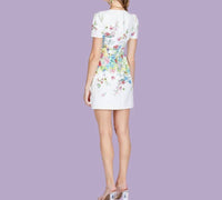 Jade - Bursting Garden Fitted Dress