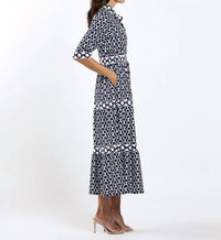 JUDE CONNALLY Candy Maxi Dress in chains navy - women's dress - alternate view