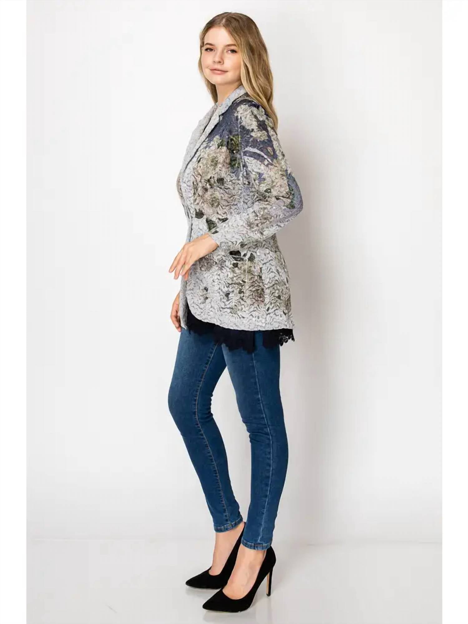 Origami - Lace & Sequin Blazer Jacket
