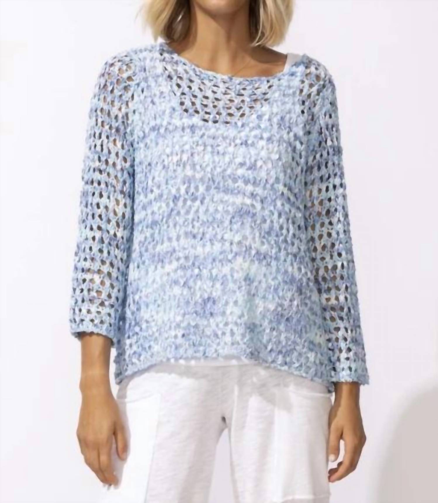 Escape By Habitat - Sea Salt Knit Easy Pullover Sweater