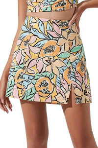 Astr - Tropical Print Mini Skirt