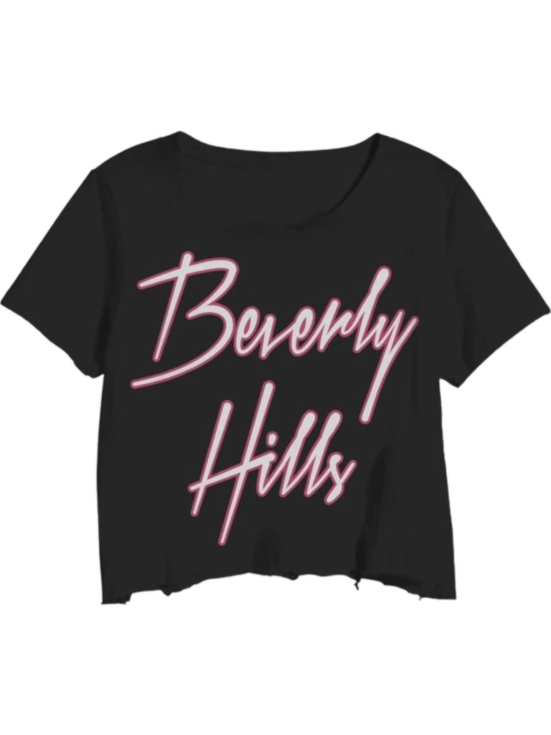 Prince Peter - Women's Beverly Hills Logo Crop Tee