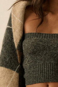 Promesa - Anna Argyle Jacguard Knit Cardigan Shrug