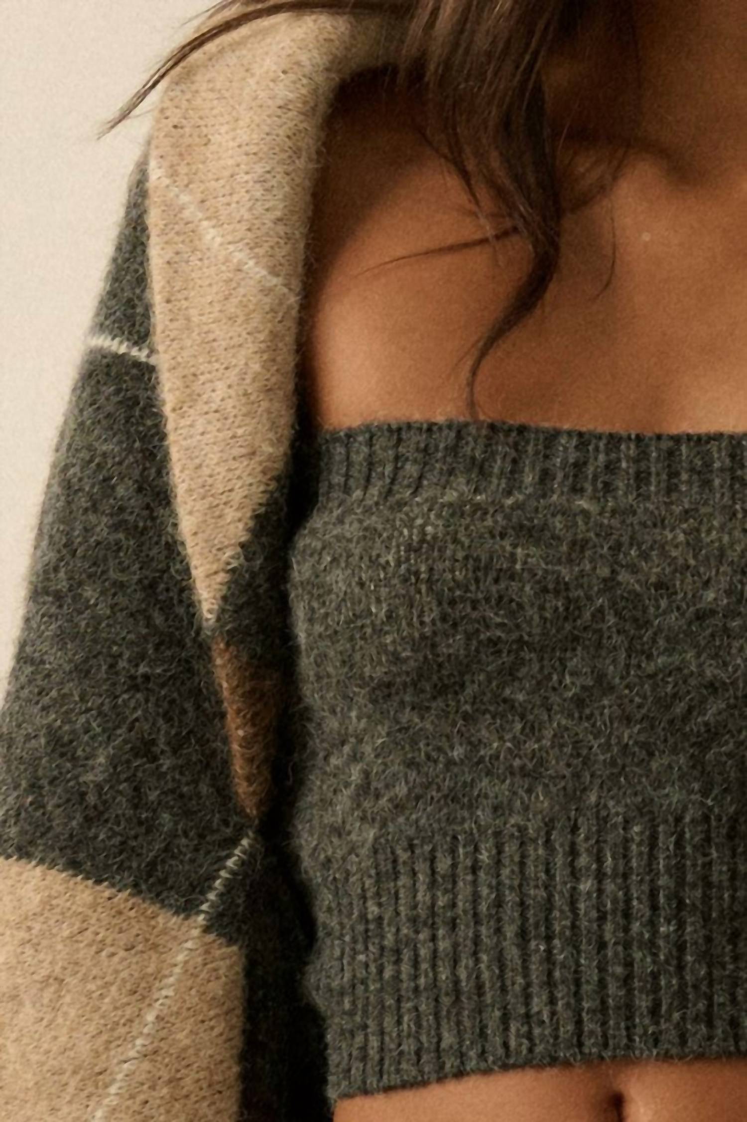 Promesa - Anna Argyle Jacguard Knit Cardigan Shrug