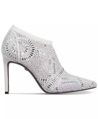 Thalia Sodi Women's Karmen Ankle Booties in white flyknit - women's shoe