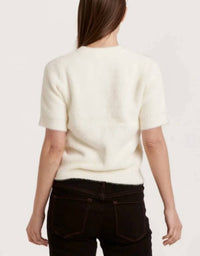 Another Love - Suzie Fuzzy Short Sleeve Sweater Top