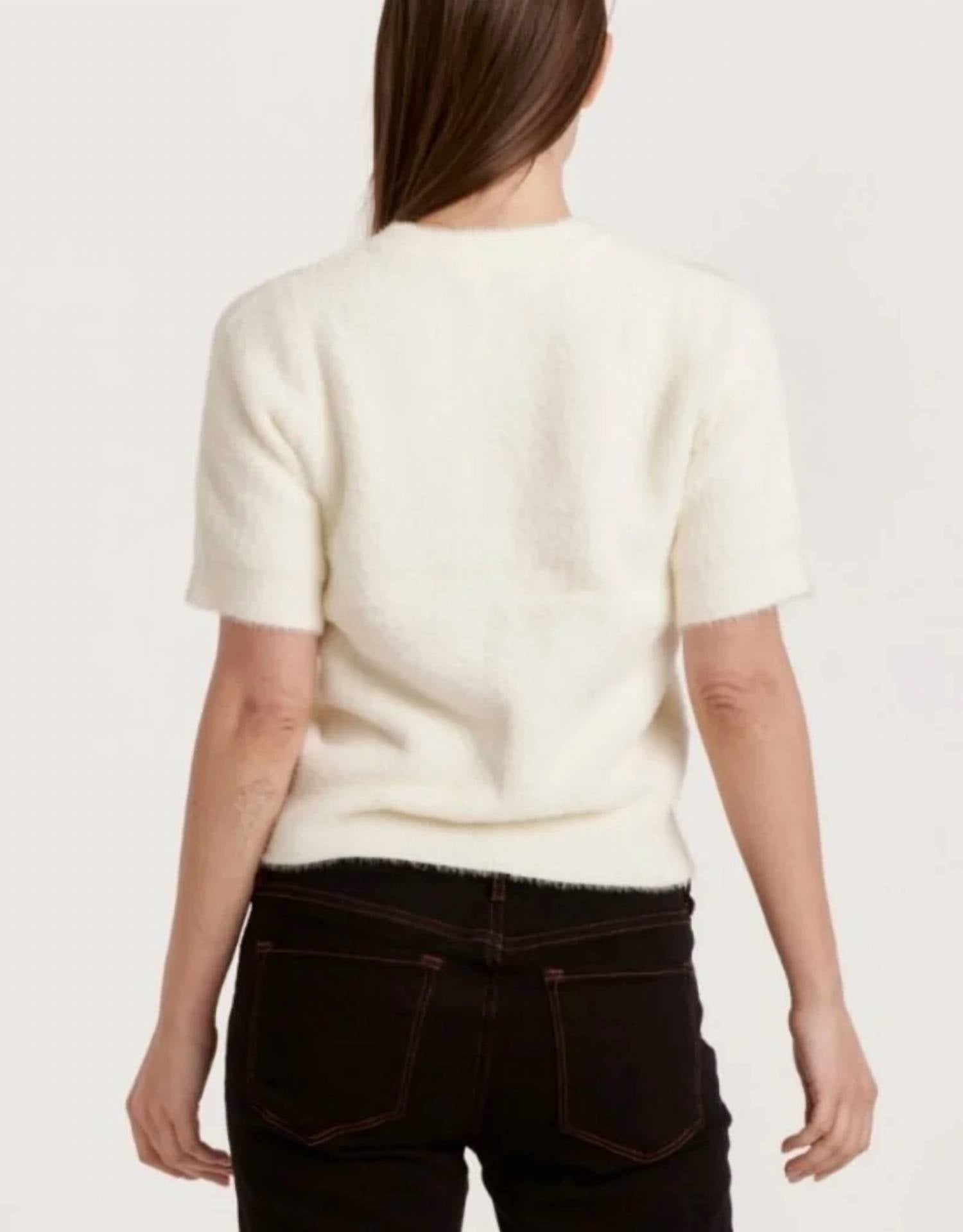 Another Love - Suzie Fuzzy Short Sleeve Sweater Top