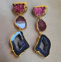 Avenue Chic - Women's Lisa Geode Earrings