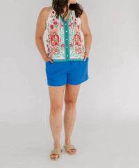 Skies Are Blue - Women's Recycled Polyester Tailored Shorts