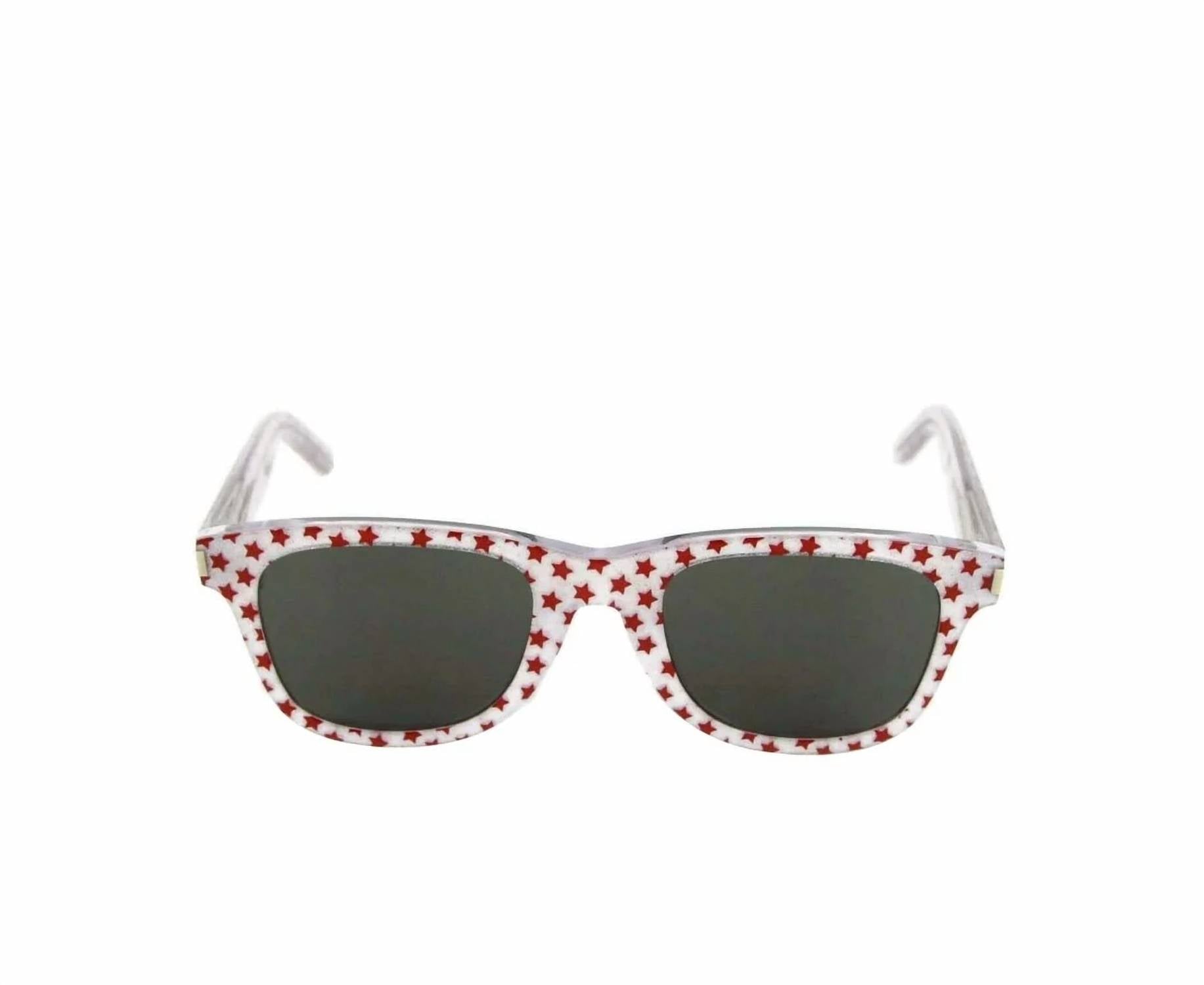 Saint Laurent - Women's Classic Glitter Acetate Sunglasses
