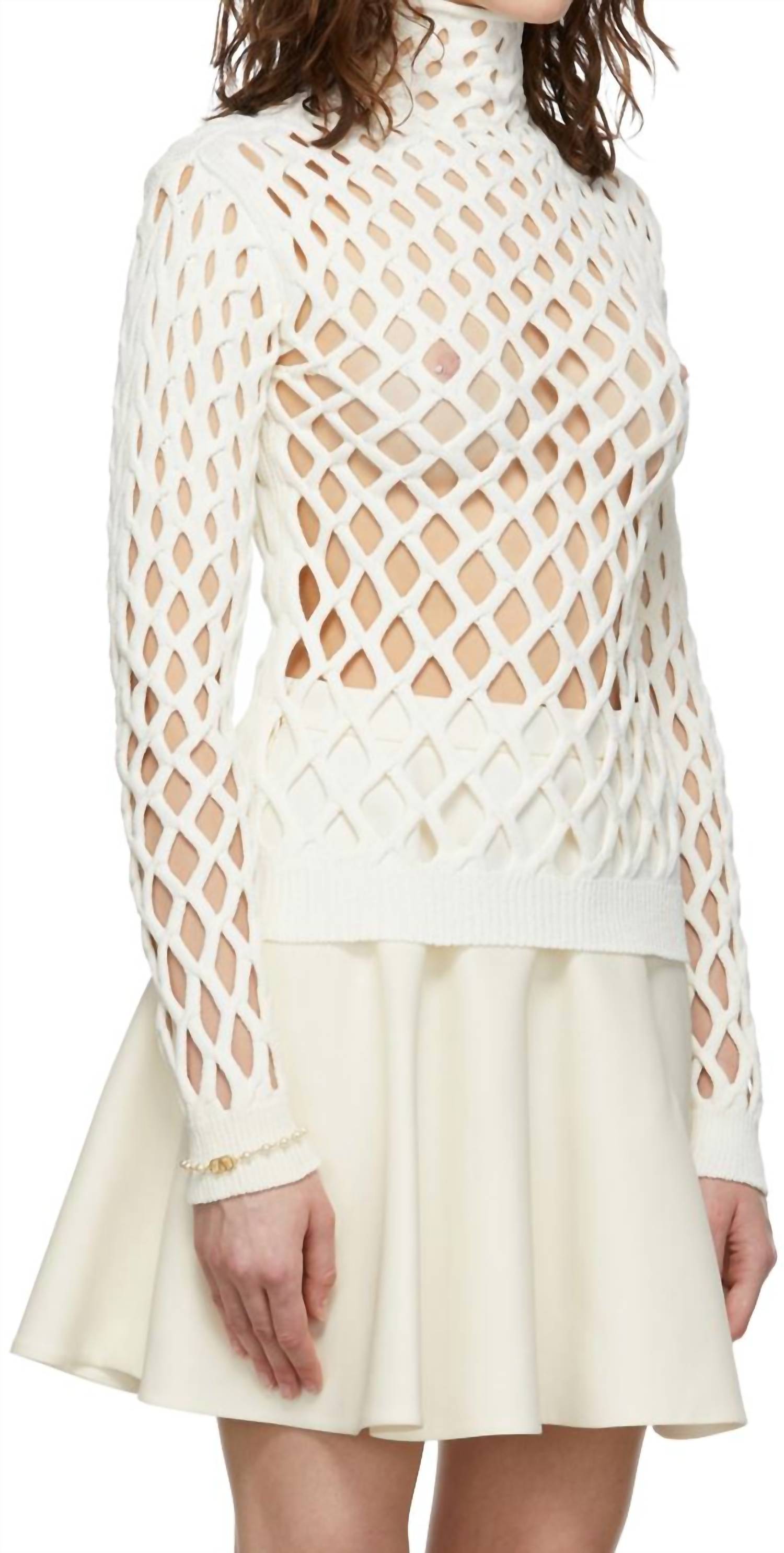 Valentino - Cut-out Knitted Top