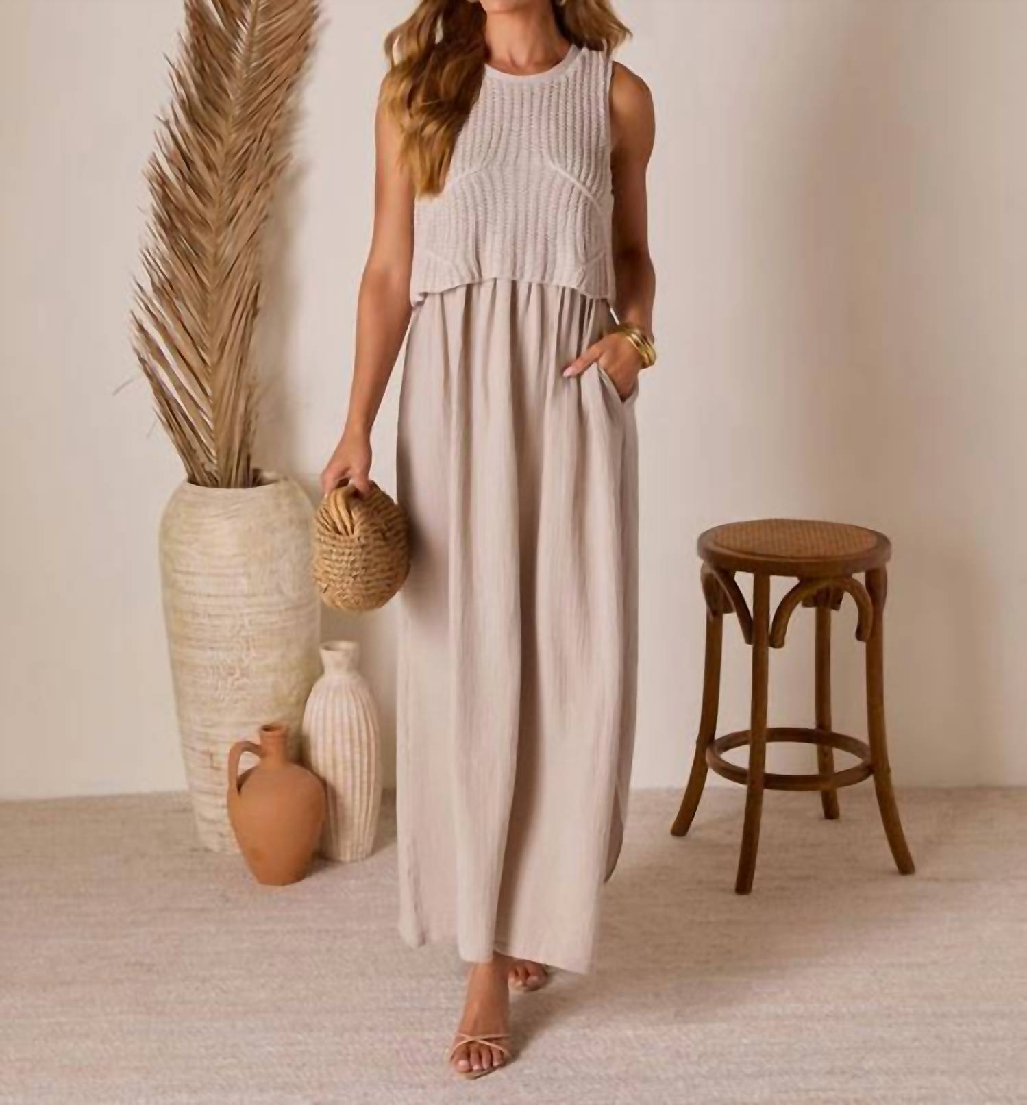 By Together - Crochet Bodice Maxi Dress