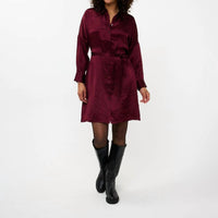 Esqualo - Crushed Satin Dress
