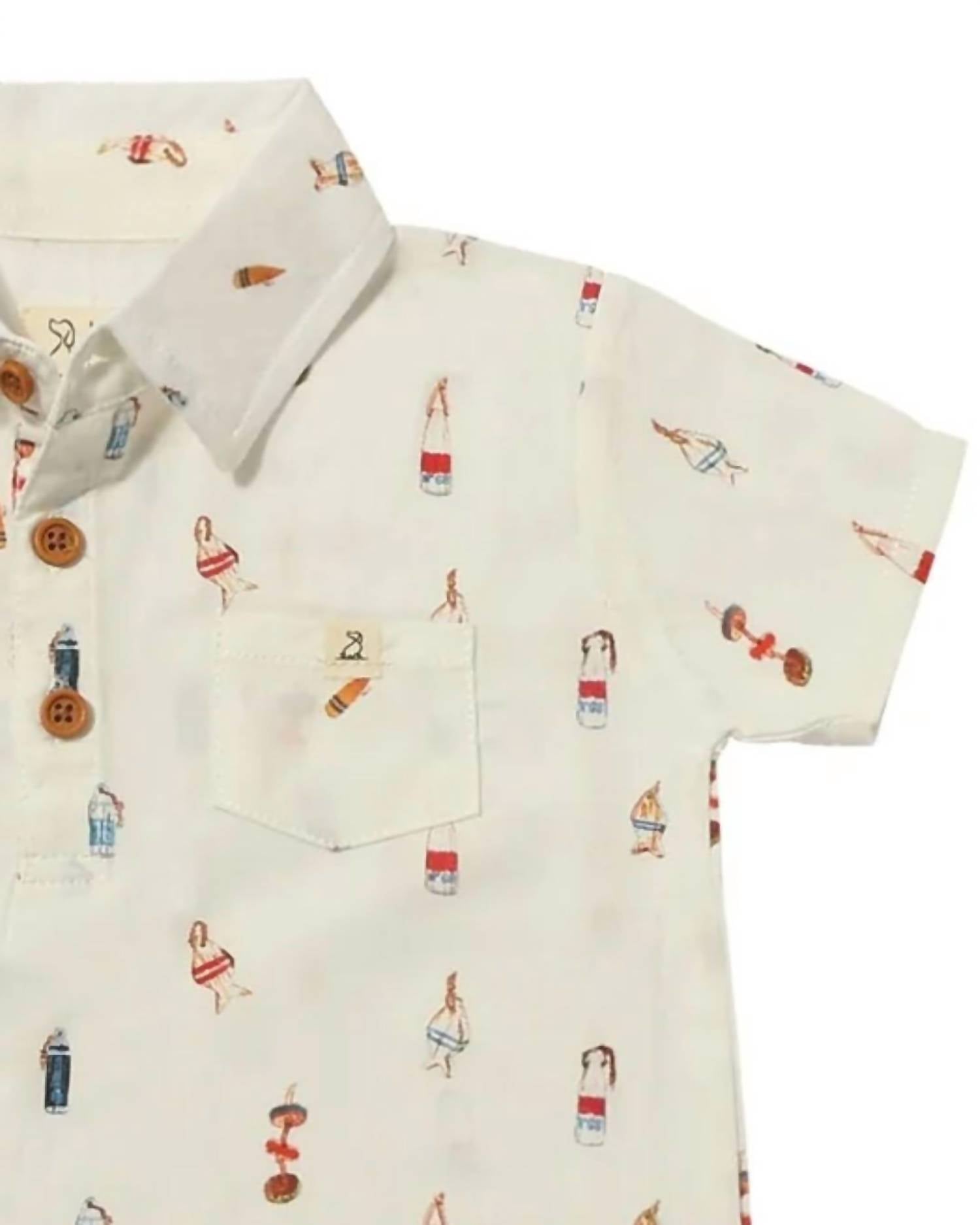 Me & Henry - Boy's Molokai Romper