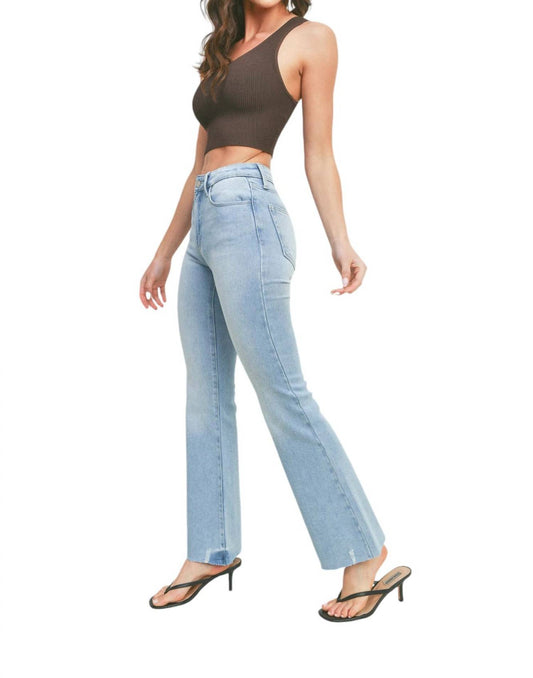 Just Black Denim - Madison High Waist Cropped Flare Jeans