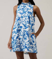 Sugarlips - Ciela Floral Benson Trapeze Mini Dress