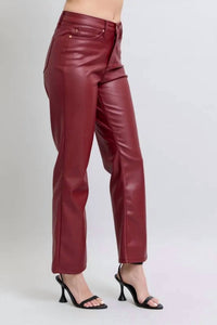 Judy Blue - High Waist Faux Leather Pant