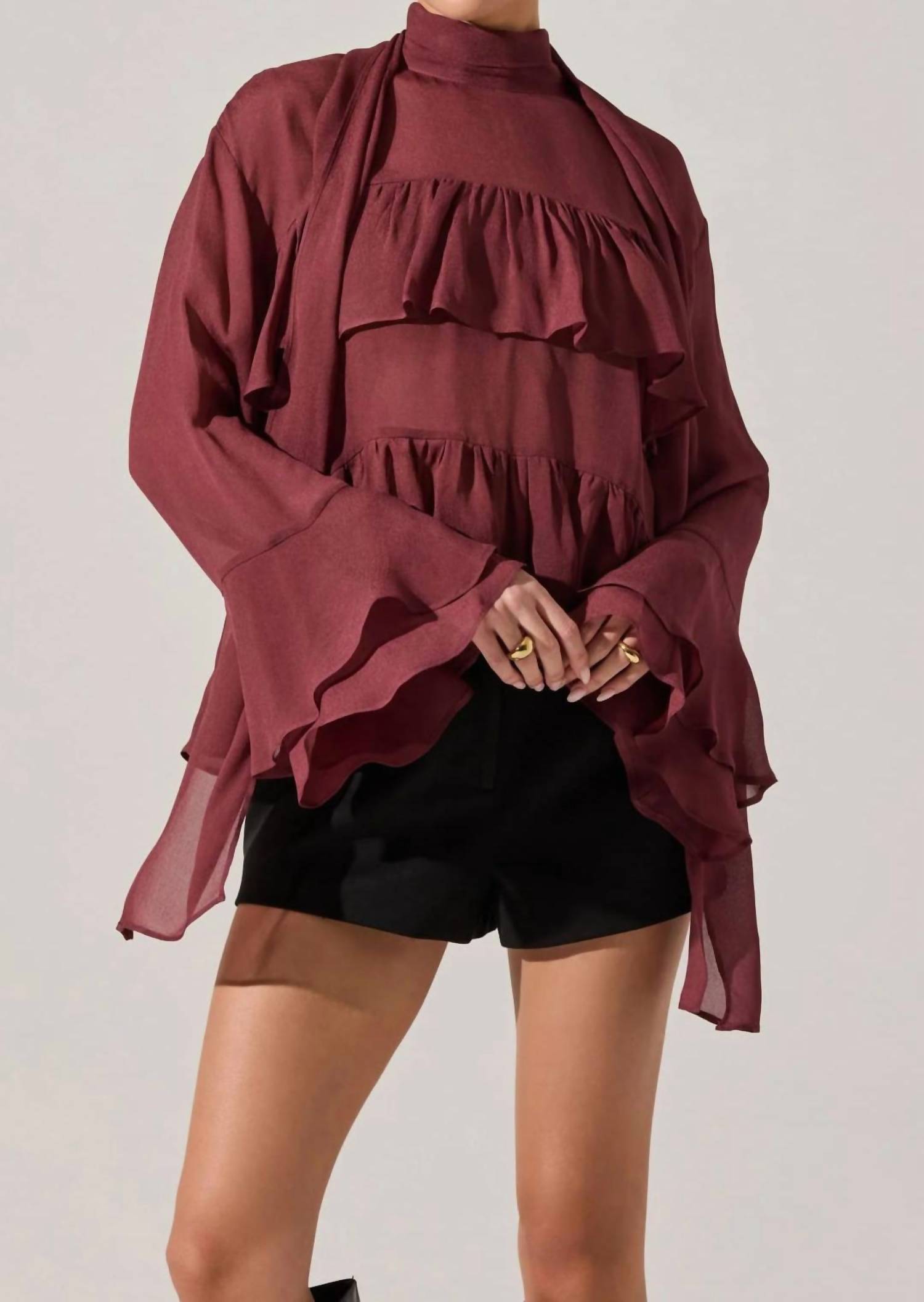 Astr - Fae Ruffle Top