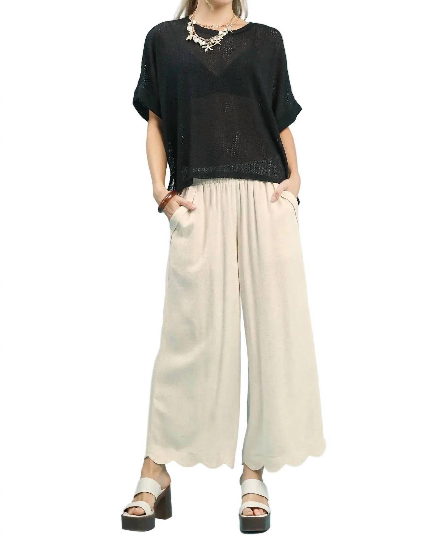 Umgee - Scalloped Bottoms