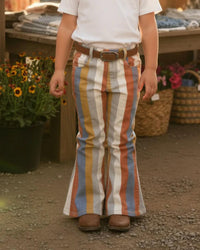 Saints & Hearts - Kids' Striped Denim Pants