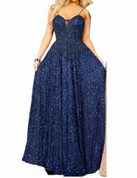Karishma Creations - Beaded Tulle Prom Dress