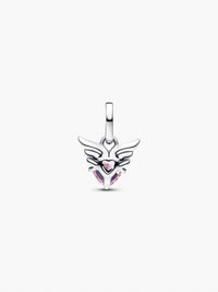 Pandora Winged Heart Mini Dangle Charm in silver - women's jewelry - view 4