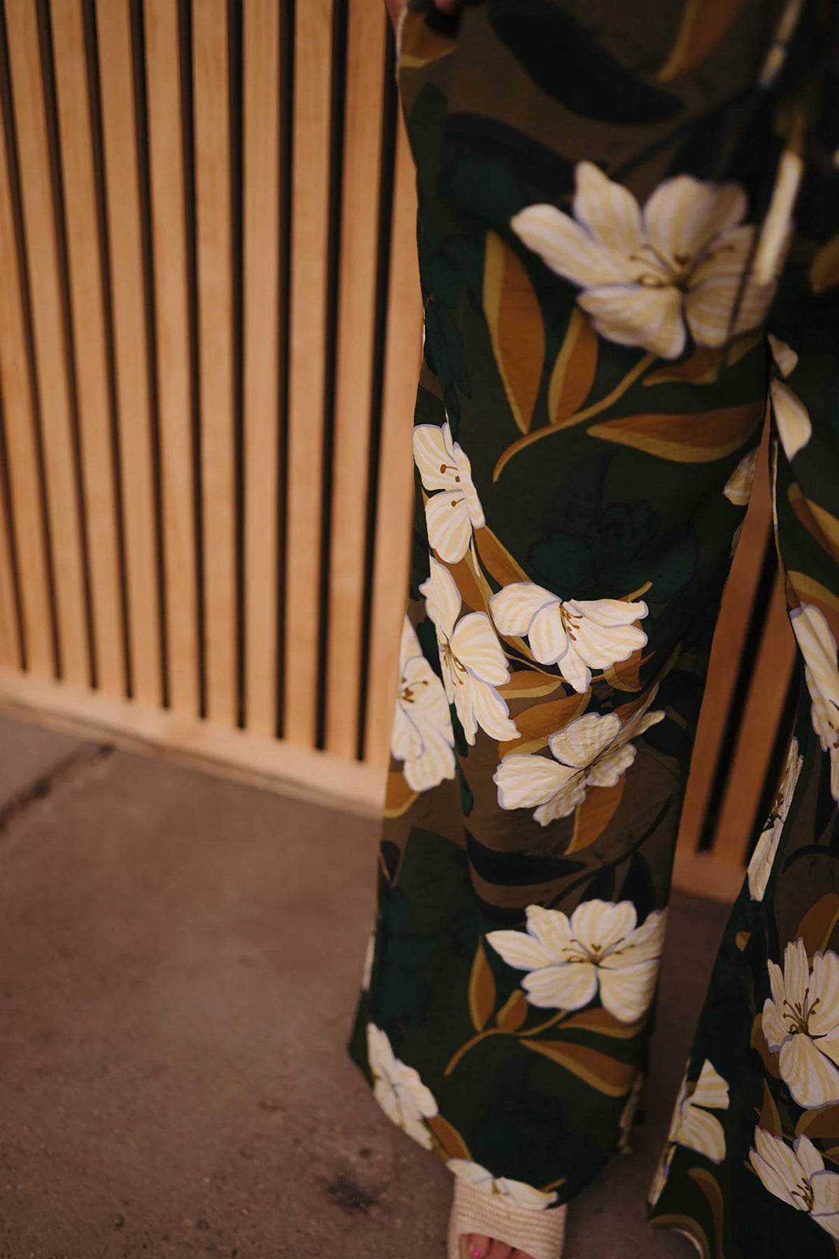 Dex - Palm Blossom Wide Leg Pants