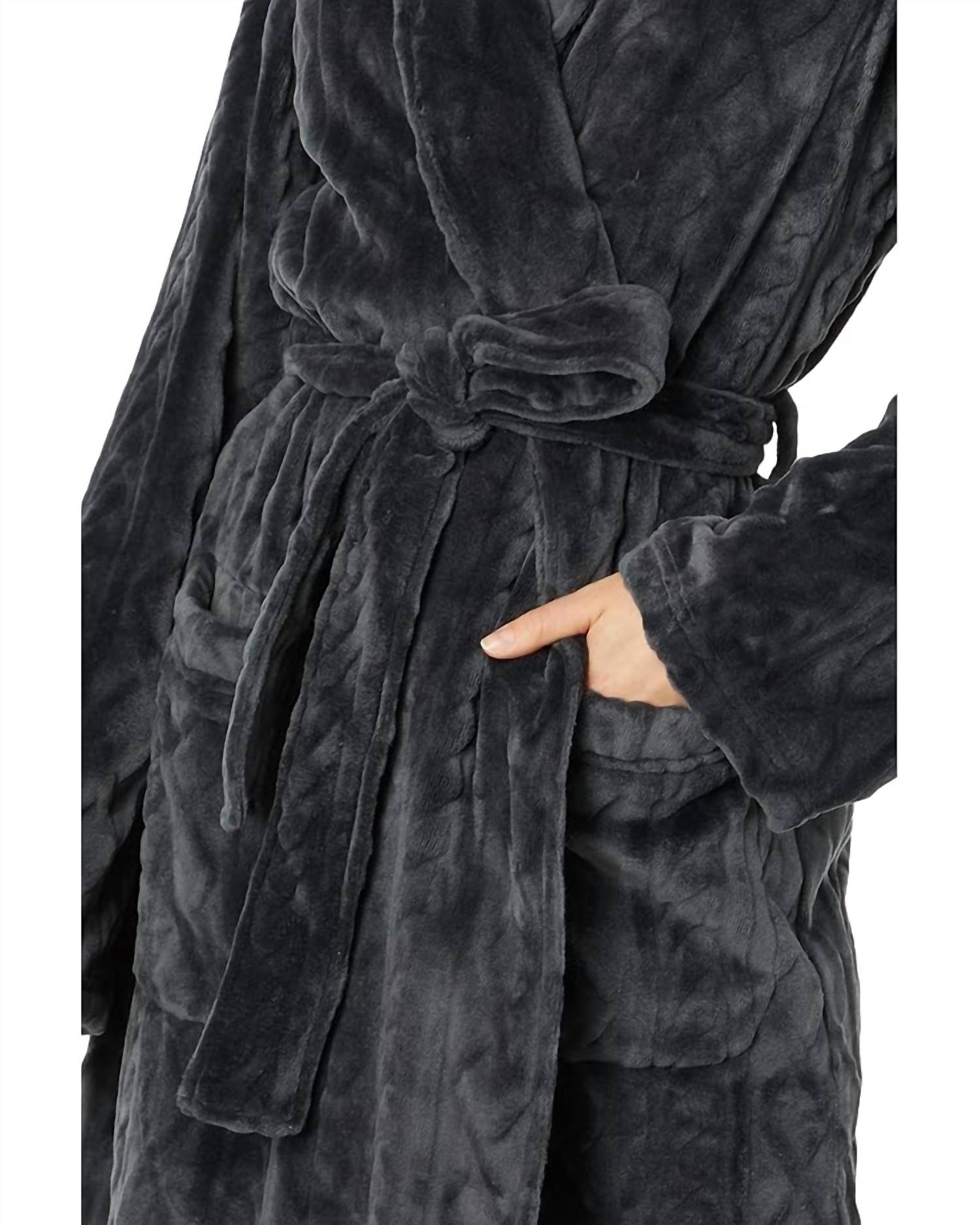 Pj Salvage - Cable Knit Plush Robe