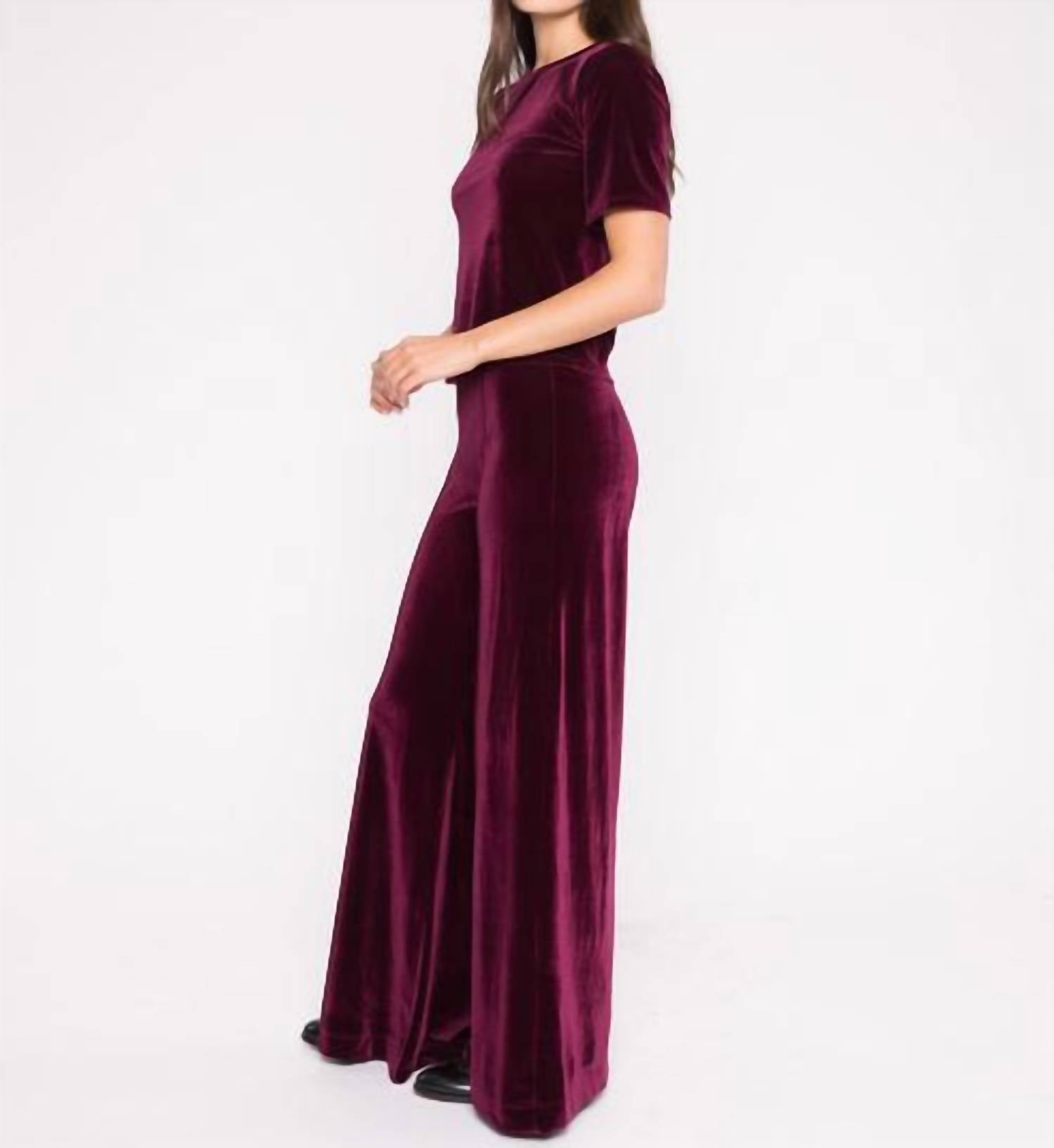 Ripley Rader - Velvet Short Sleeve Top
