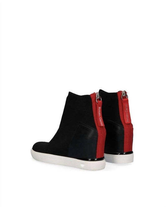 Renato Garini - Women's Regina-244 Stretch Zip Platform Sneakers