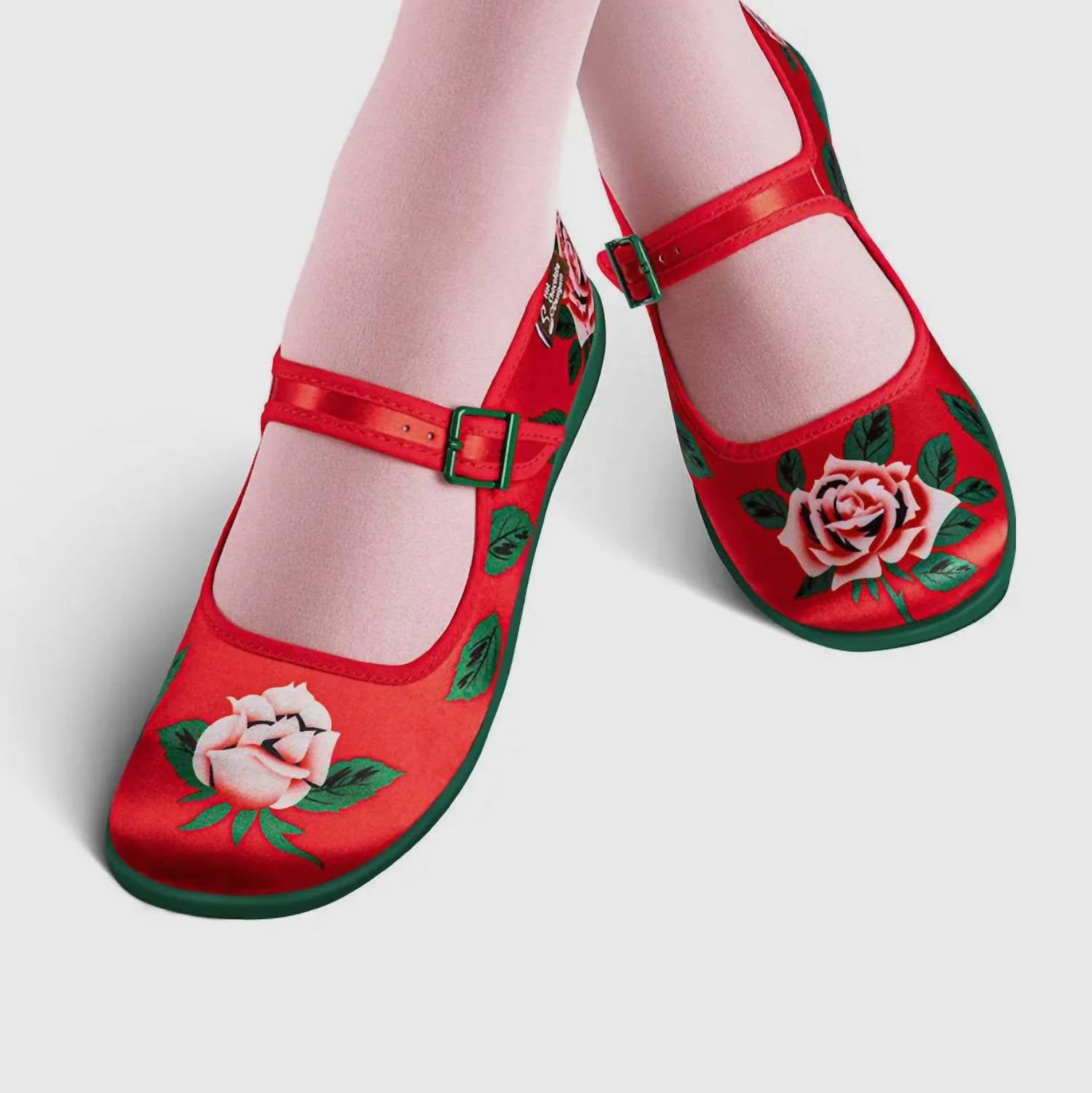 Hot Chocolate Design - Women's Blossom Shine Mary Jane Flat