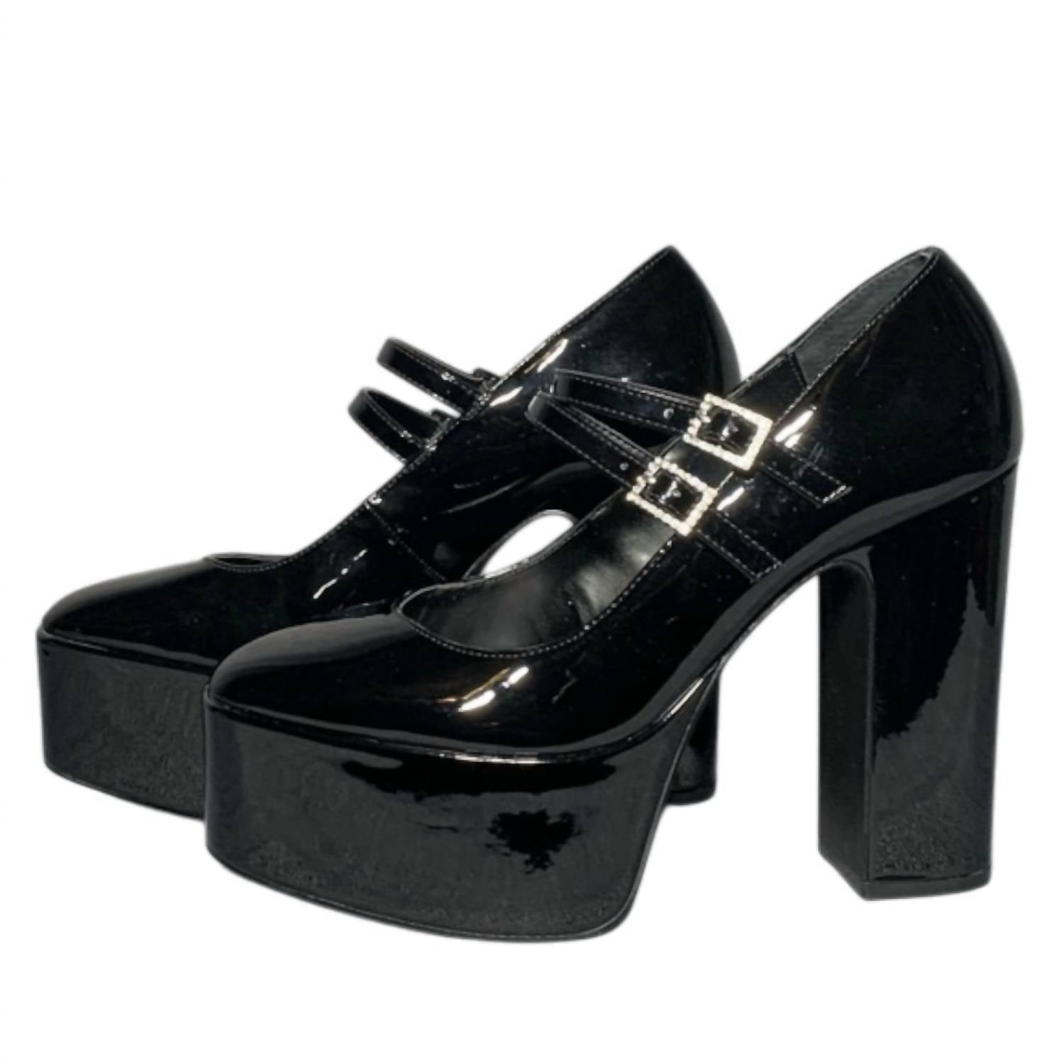 Aqua - Women's Emmy Ankle Strap Platform High Heel Pumps